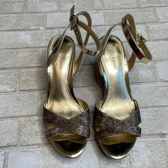 Marc Fischer welly sparkle wedges heels - Picture 3 of 14